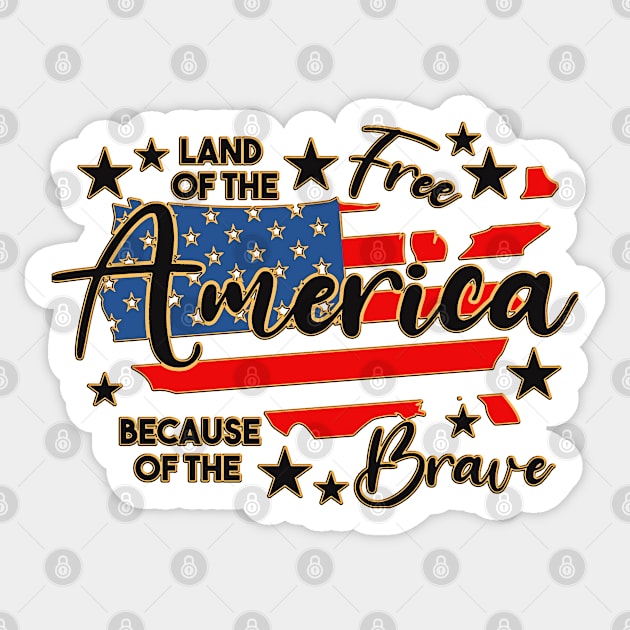 funny america land of the free, American Tour, Happy 4th Of July Sticker by masterpiecesai